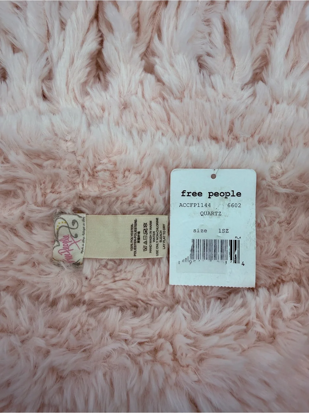 Free People Cascade Fringe Cowl Neck Scarf (OS) in Quartz NWT